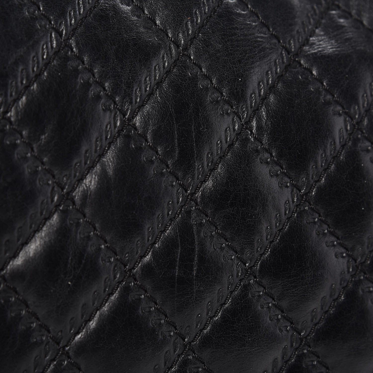 Chanel Calfskin Embossed Stitch Large Boy Flap Black 19 of 19