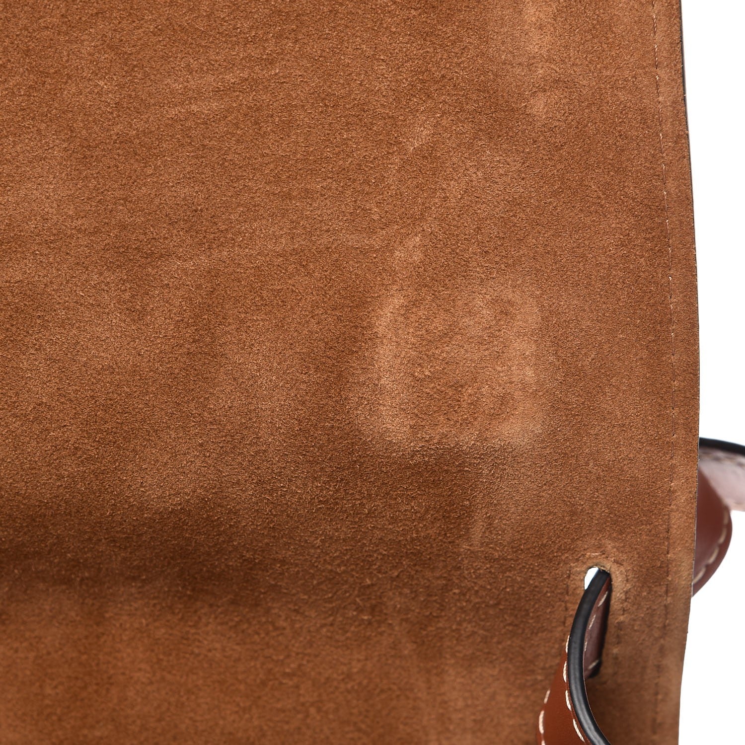 Loewe Grained Calfskin Gate Bag Amber Light Grey Rust 7 of 9