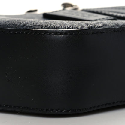 Gucci GG Supreme Monogram Appia Calfskin Web Small Camera Messenger Bag Black Grey 10 of 10