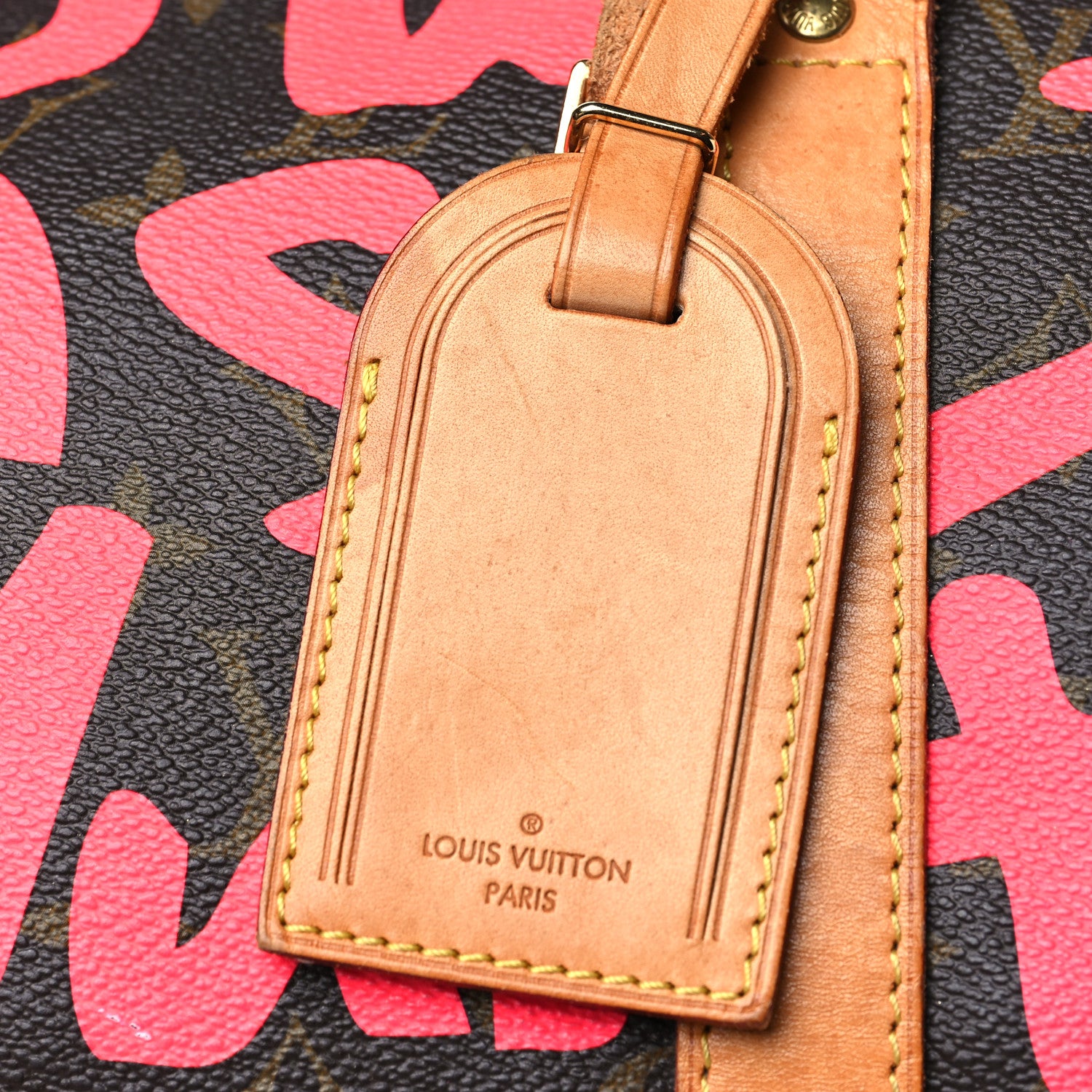 Louis Vuitton Monogram Graffiti Keepall 50 Fuchsia 8 of 10