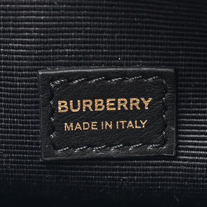 Burberry Calfskin Vintage Check Half Cube Crossbody Bag Black 7 of 10