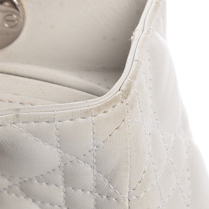 Christian Dior Lambskin Cannage Medium Lady Dior White 13 of 23