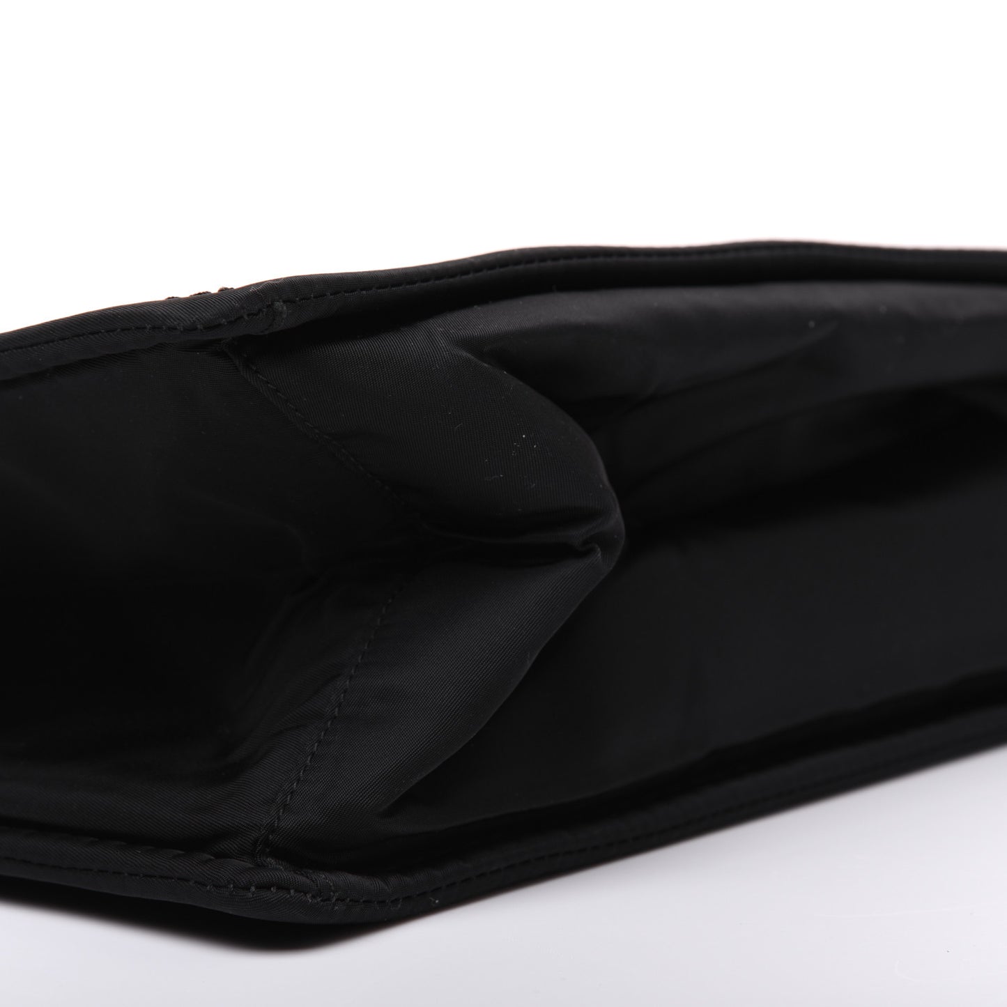 Tessuto Nylon Chain Shoulder Bag Black