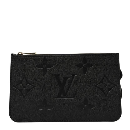 Louis Vuitton Empreinte Monogram Giant Neverfull MM Pochette Black 1 of 6