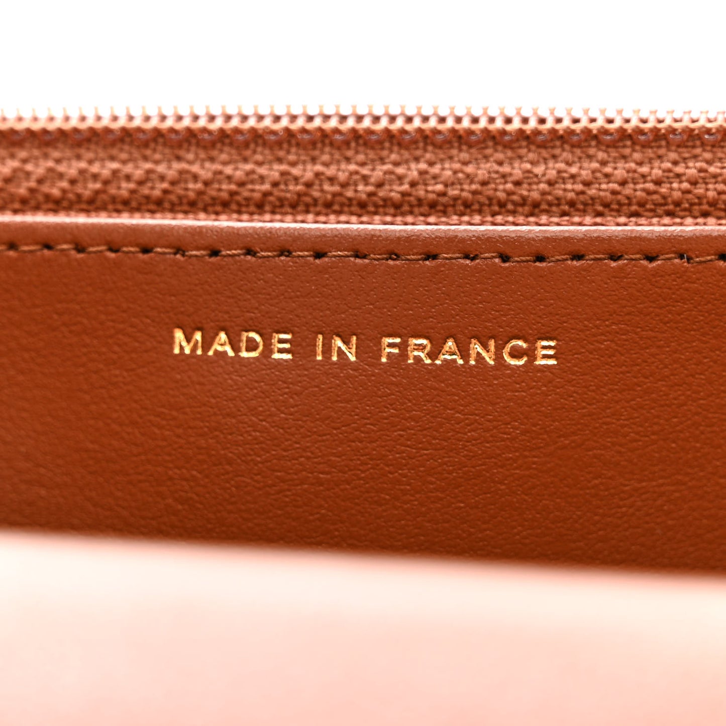 Lambskin Quilted Chanel 19 Wallet On Chain WOC Light Brown