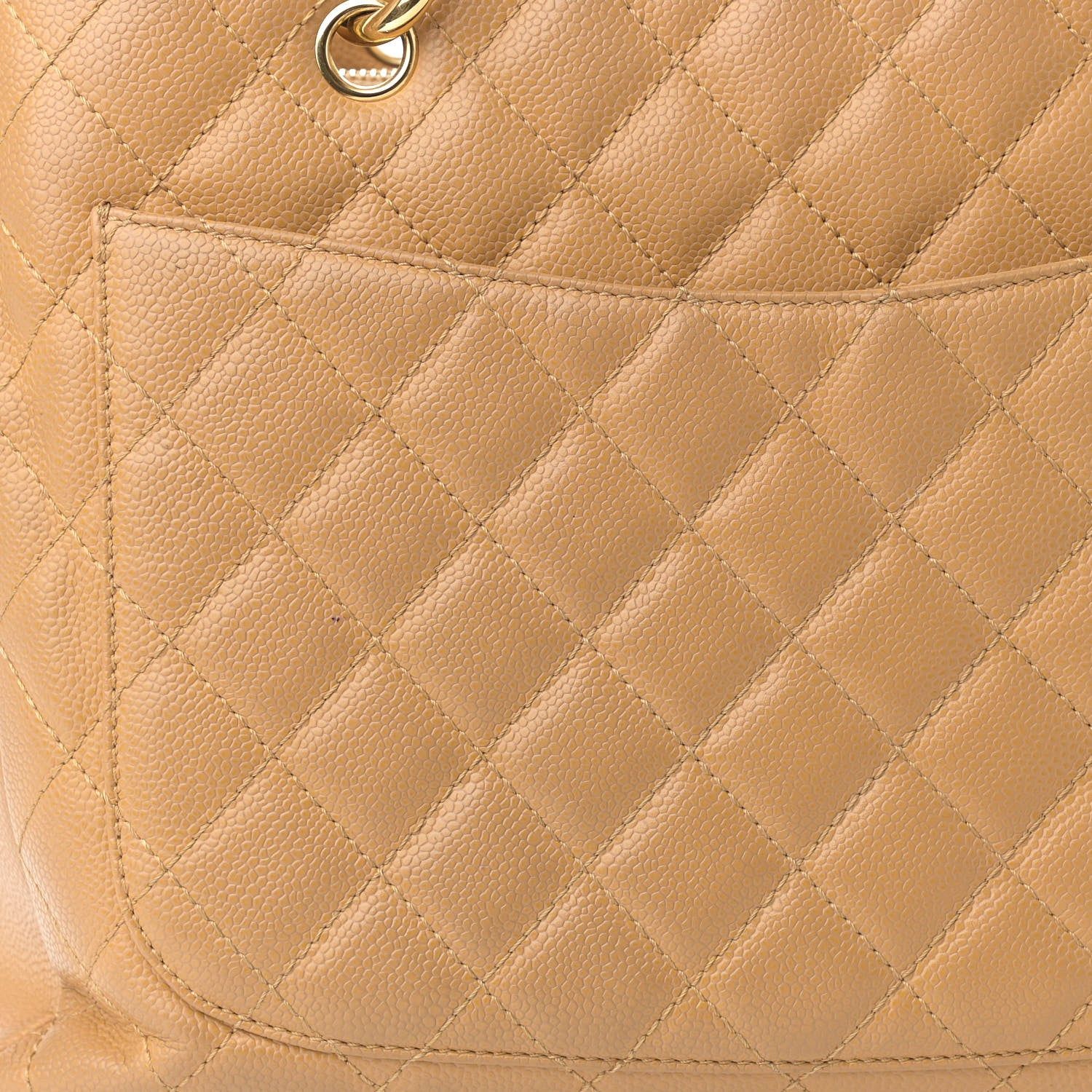Chanel Caviar Quilted Grand Shopping Tote GST Beige 11 of 19