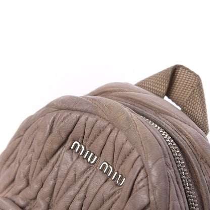 Miu Miu Nappa Matelasse Mini Backpack Cipria 10 of 15