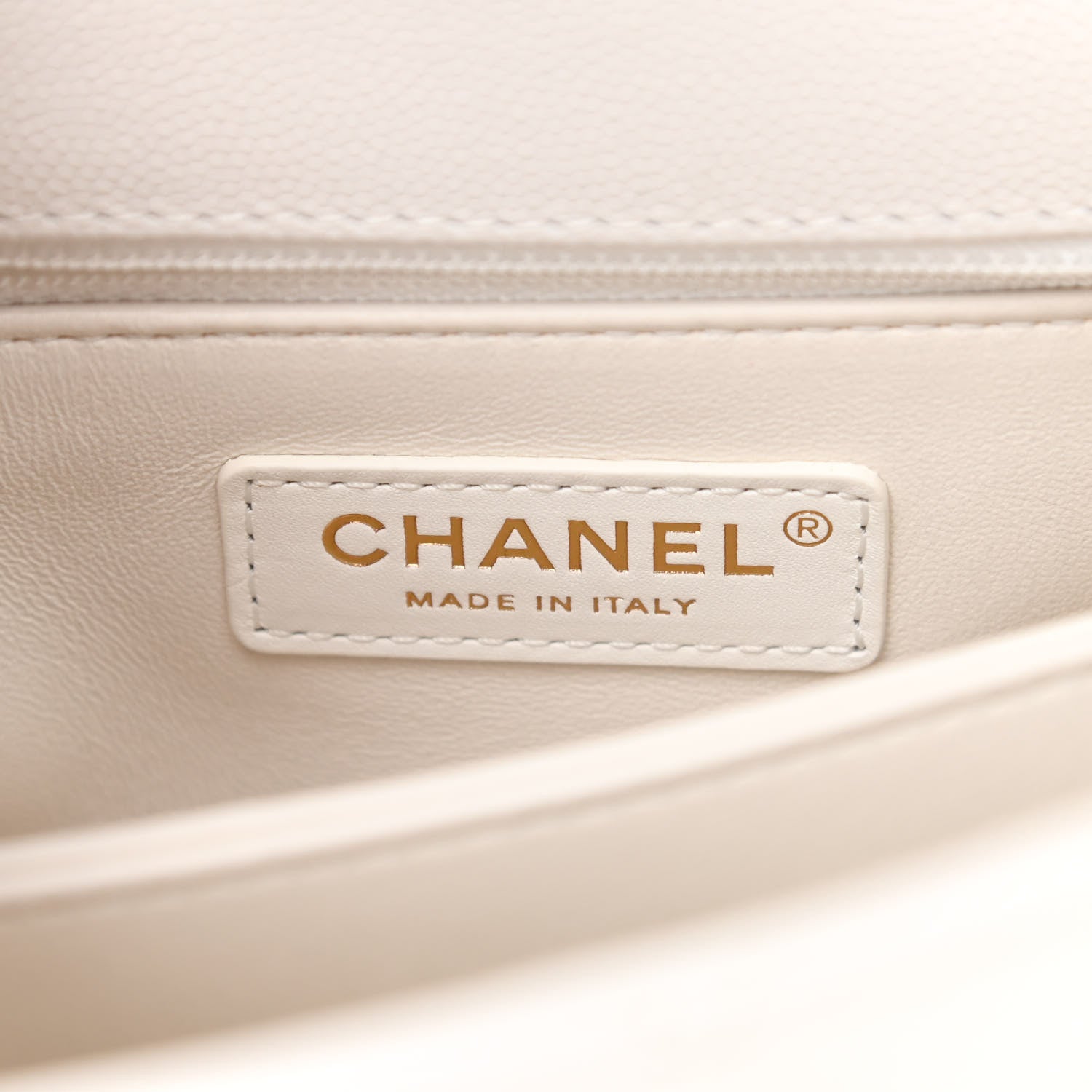 Chanel Caviar Quilted Mini Coco Handle Flap White 6 of 11