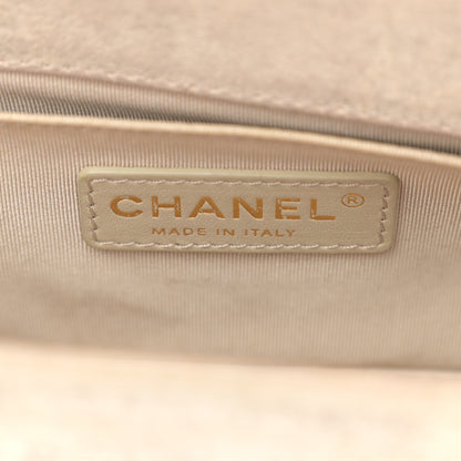 Chanel Iridescent Calfskin Quilted Small Boy Flap Beige 6 of 12