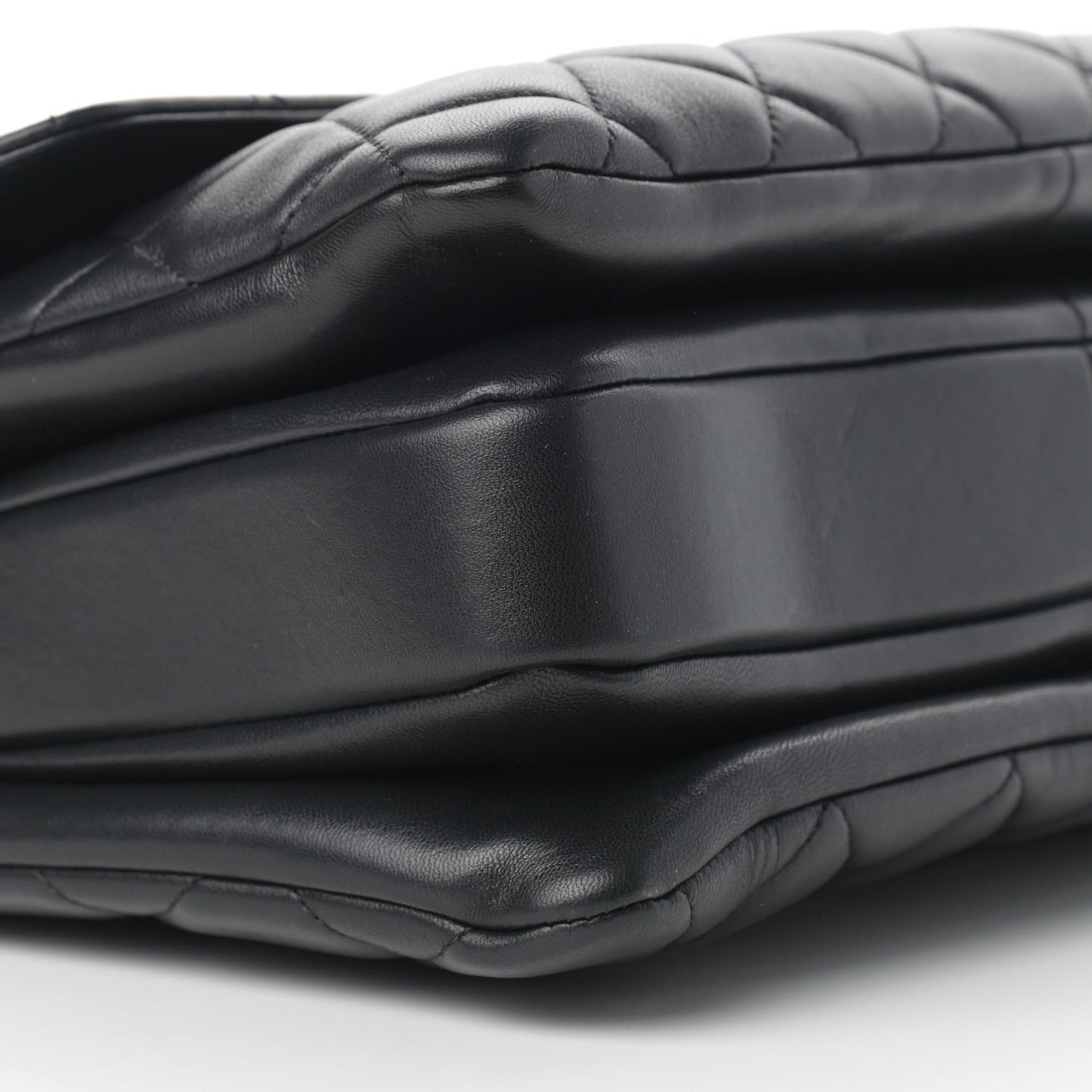 Lambskin Quilted Medium Trendy CC Flap Dual Handle Bag Black