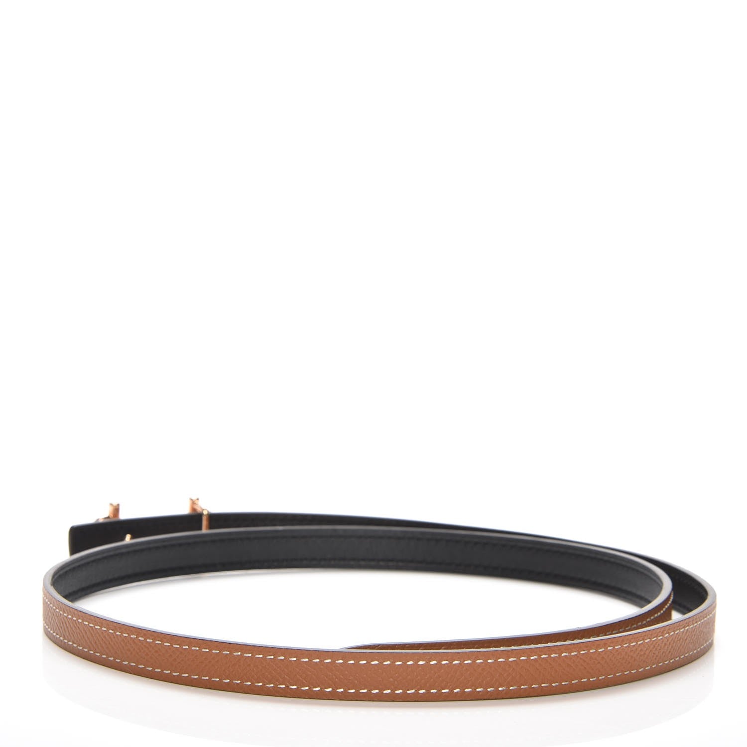 Hermes Swift Epsom 13mm Gamma Belt 80 Black Gold 3 of 6