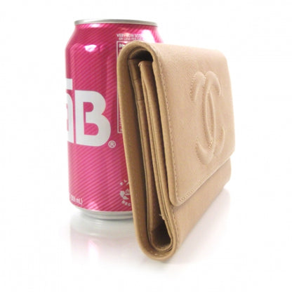 Chanel Caviar CC Flap Wallet Beige 3 of 10