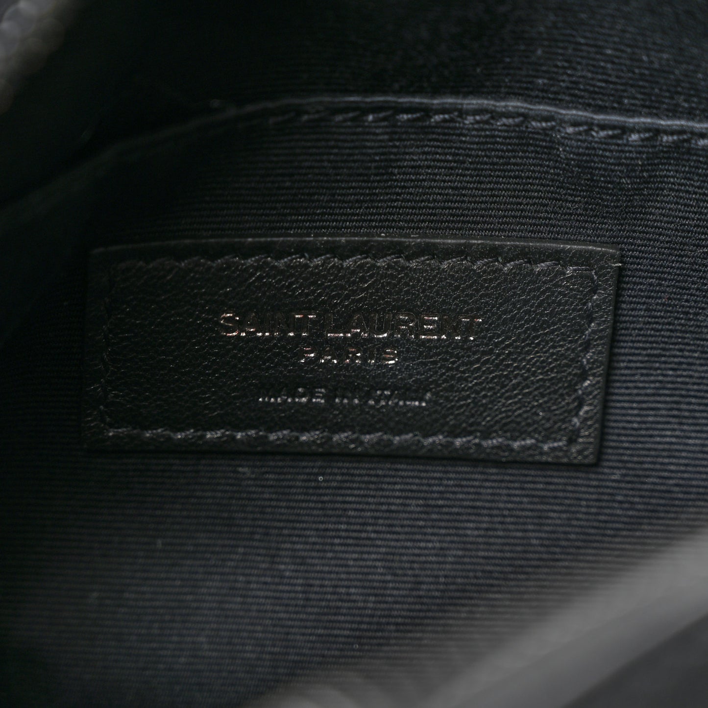 Calfskin Matelasse Monogram Lou Belt Bag Black