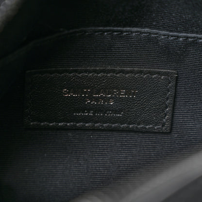 Saint Laurent Calfskin Matelasse Monogram Lou Belt Bag Black 6 of 10