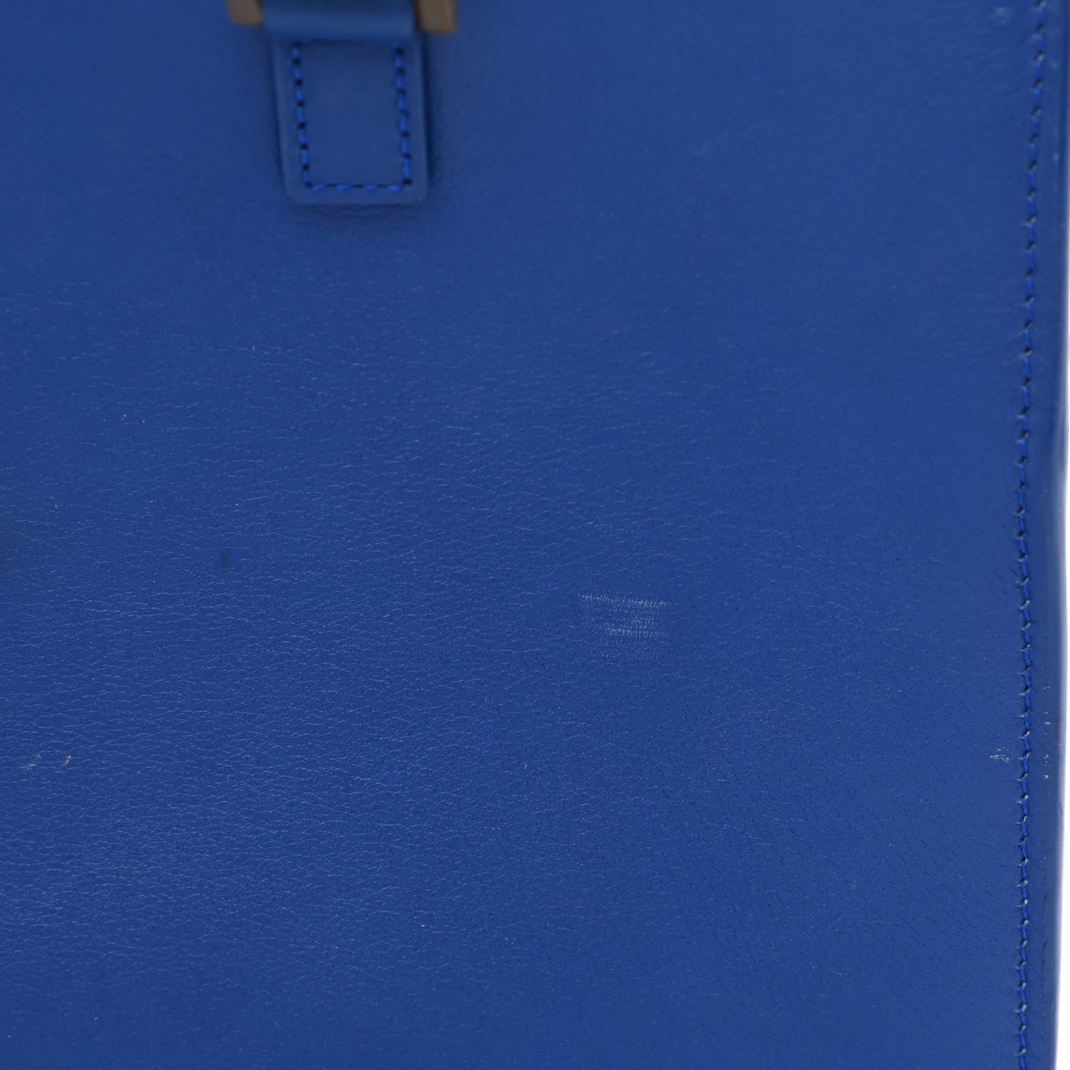 Saint Laurent Calfskin Monogram Baby Cabas Blue 13 of 13