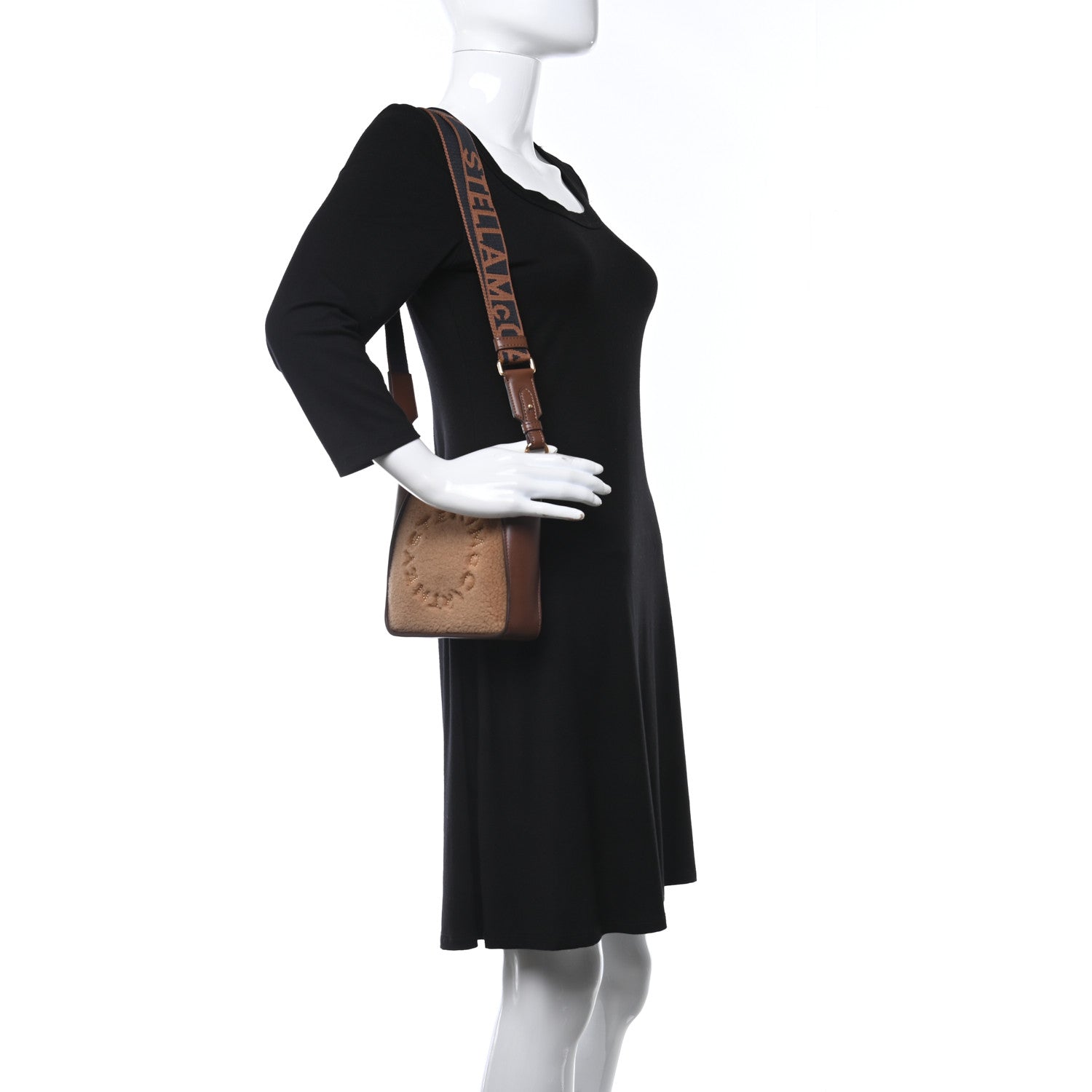 Stella McCartney Teddy Mat Logo Crossbody Biscuit 2 of 9