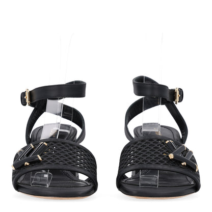 Louis Vuitton Calfskin Perforated Shake Slingback Pumps 37 Black 3 of 9
