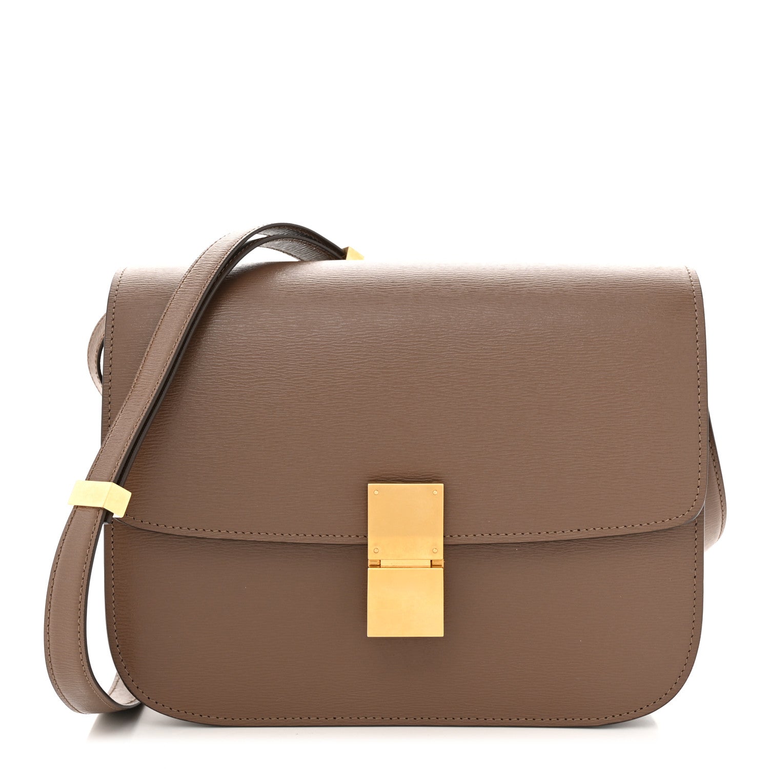 Celine Liege Calfskin Medium Classic Box Flap Bag Taupe 1 of 10