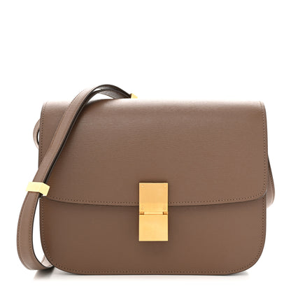 Celine Liege Calfskin Medium Classic Box Flap Bag Taupe 1 of 10