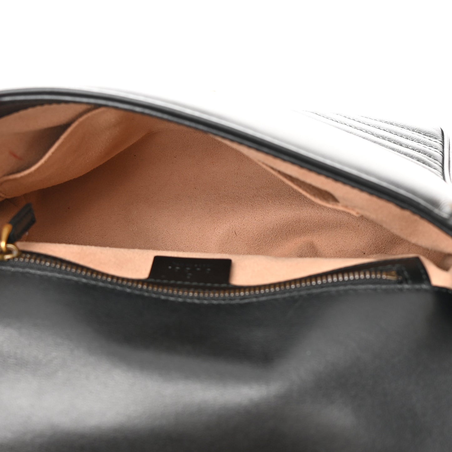 Calfskin Matelasse Small GG Marmont Top Handle Shoulder Bag Black