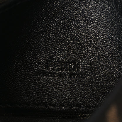 Fendi Fabric Jacquard FF 1974 Nano Baguette Charm Tobacco Moro Black 6 of 7