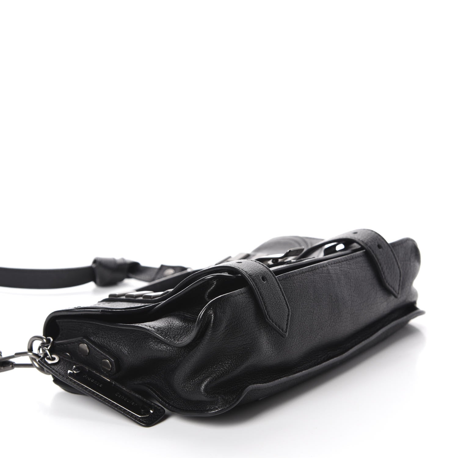 Proenza Schouler Lambskin Stud Tiny PS1 Satchel Black 4 of 11