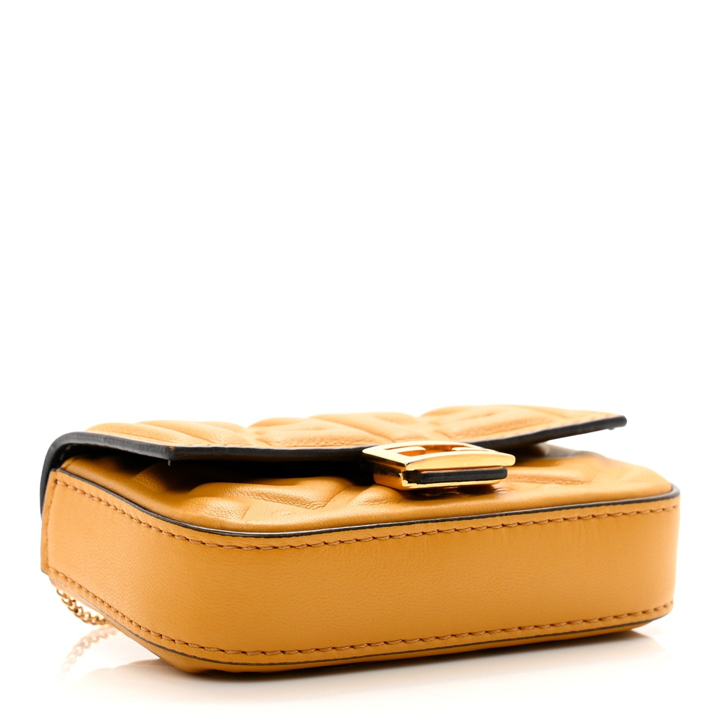 Nappa Matisse FF Embossed Nano Baguette Charm Zucca