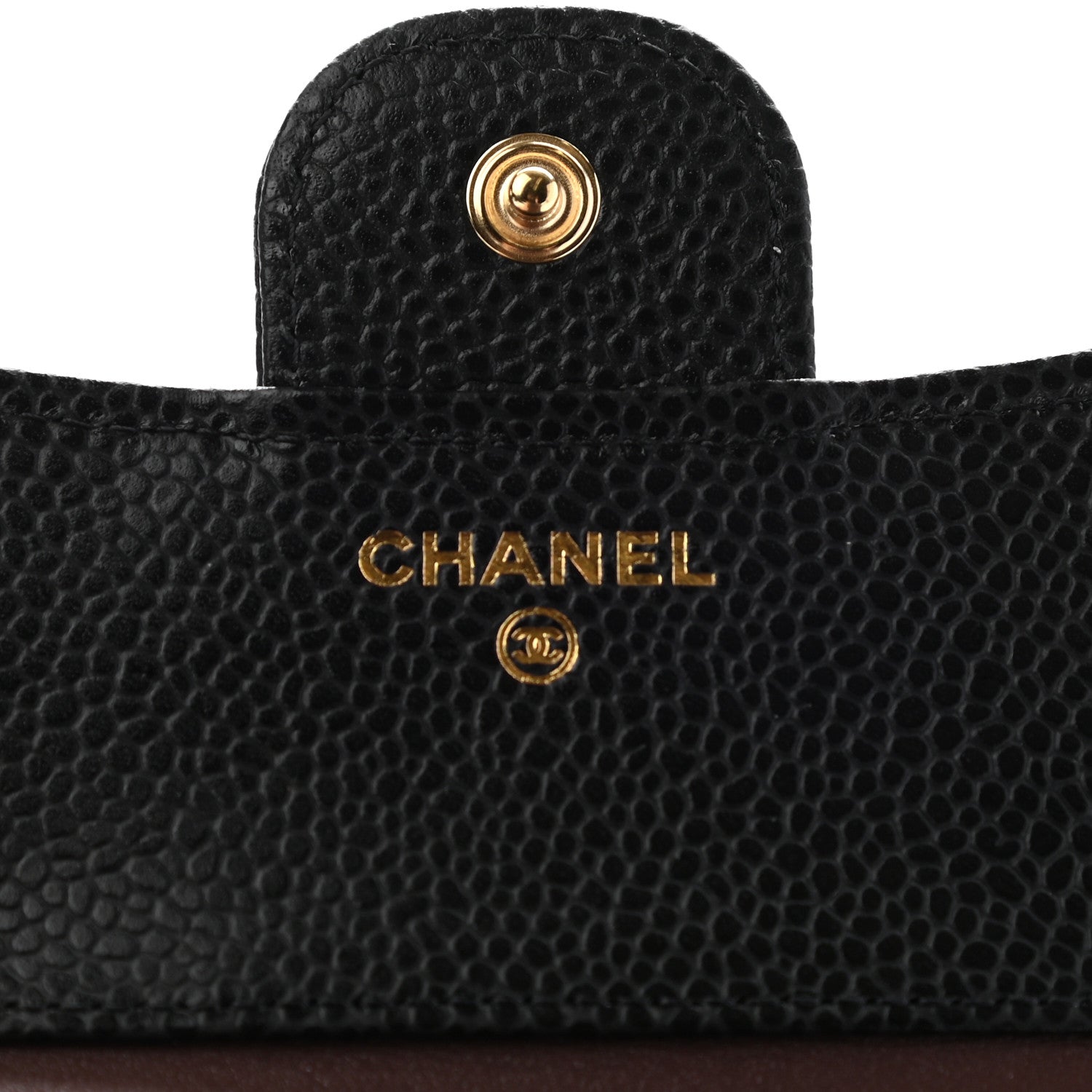 Chanel Caviar Quilted Compact Flap Wallet Black 6 of 8