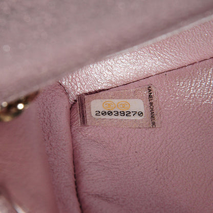 Chanel Metallic Goatskin Quilted Mini Flap Pink 8 of 8