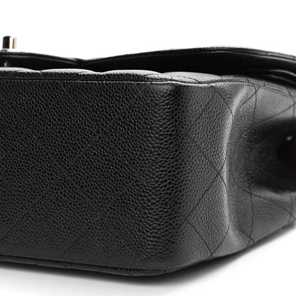 Chanel Caviar Quilted Jumbo Double Flap Black 10 of 11
