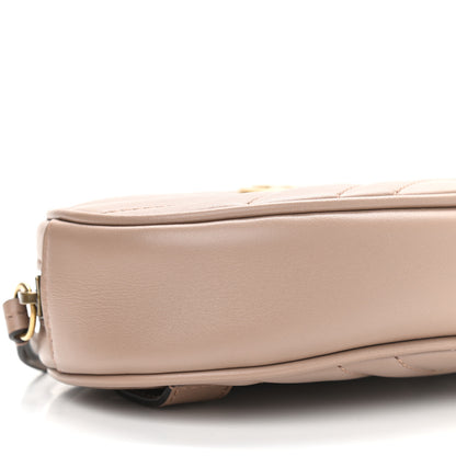 Gucci Calfskin Matelasse GG Marmont Belt Bag 85 34 Porcelain Rose 10 of 12