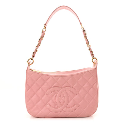 Chanel Caviar Quilted Timeless CC Shoulder Bag Pink 1 of 15