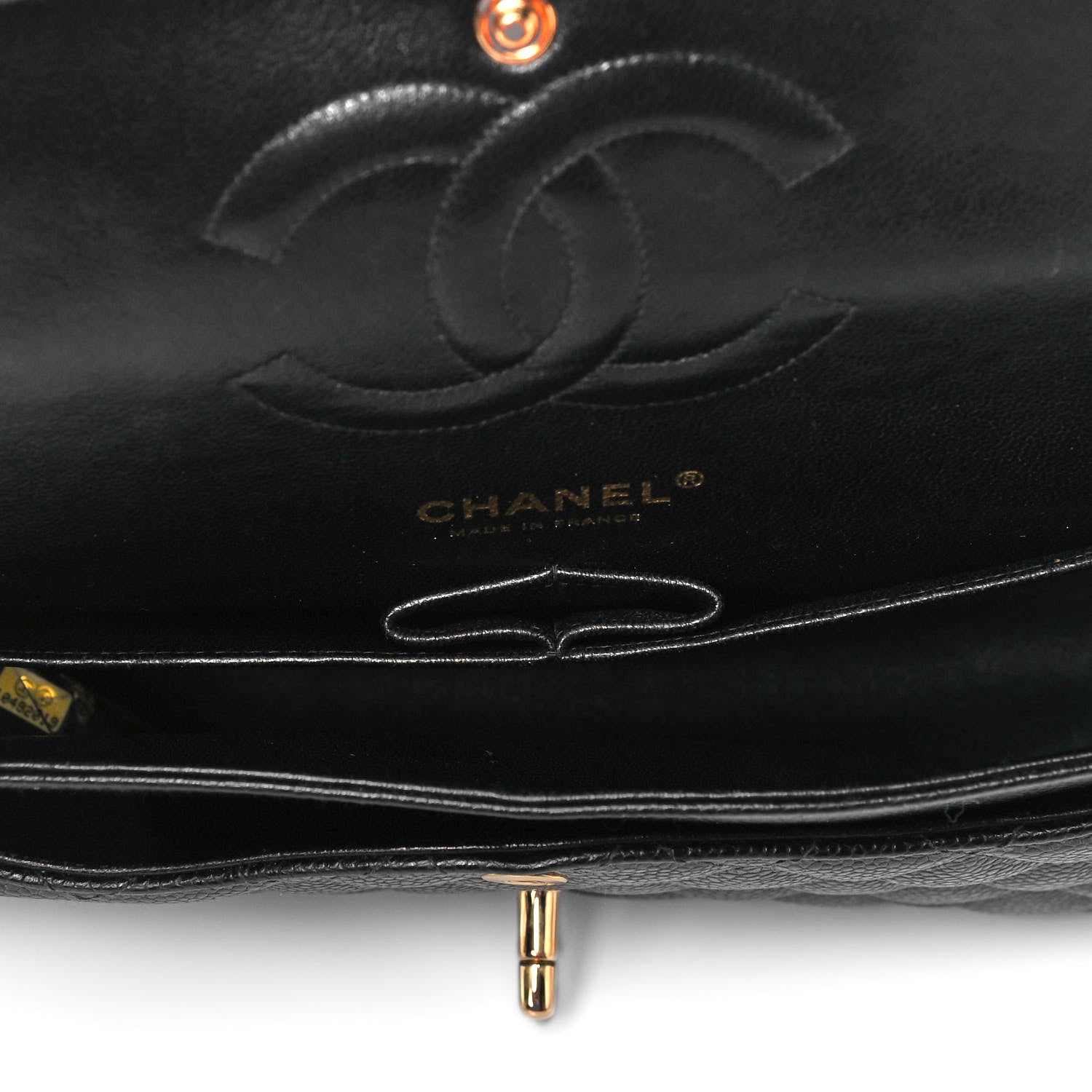 Chanel Caviar Quilted Medium Double Flap Black 5 of 9