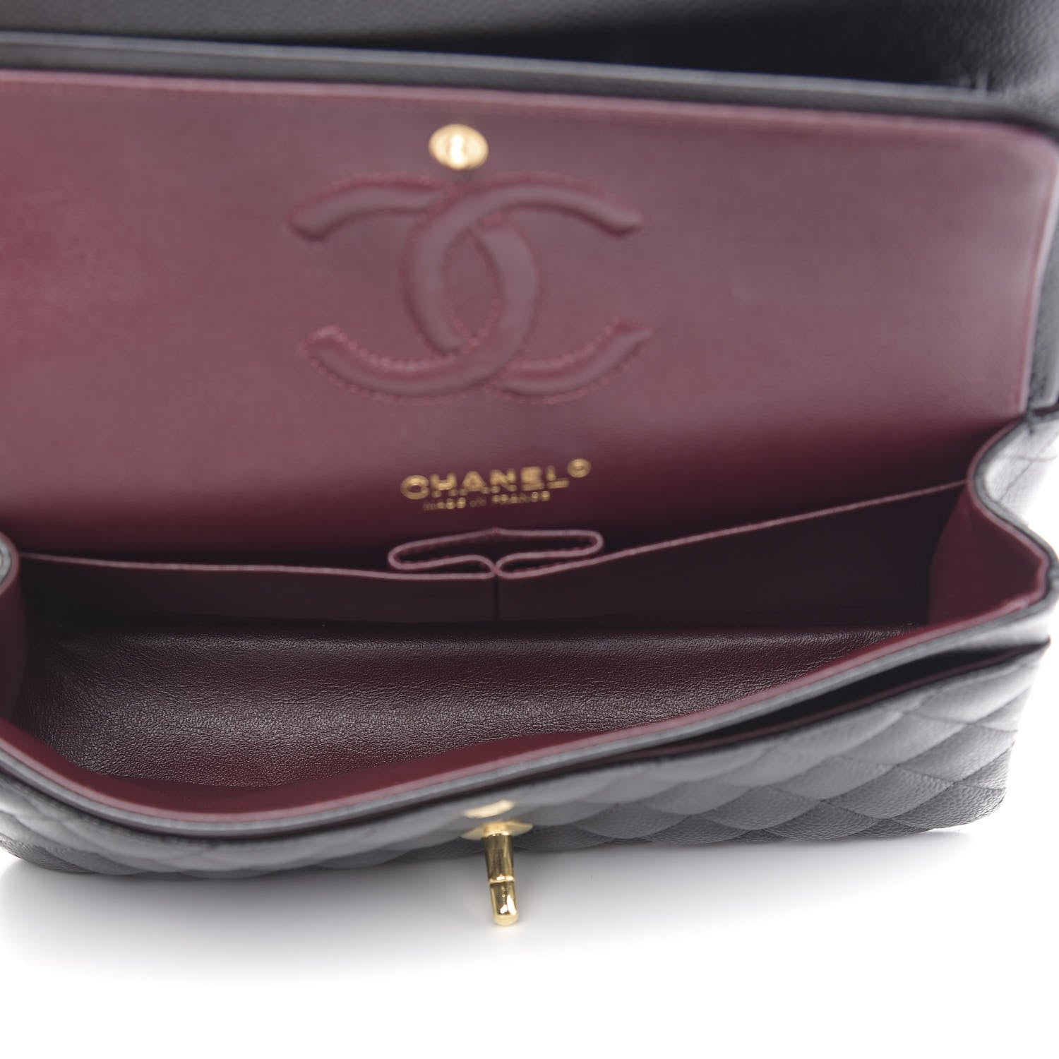 Chanel Caviar Quilted Medium Double Flap Black 5 of 10