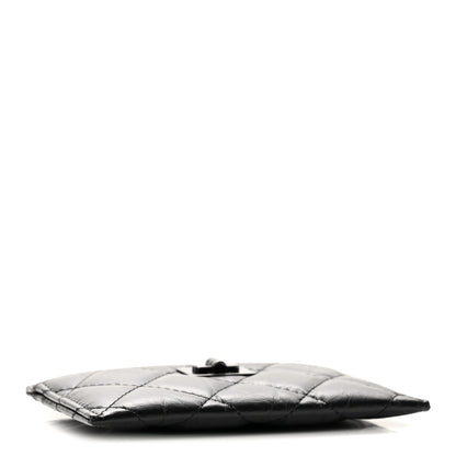 Chanel Aged Calfskin Quilted Reissue Card Holder So Black 4 of 9