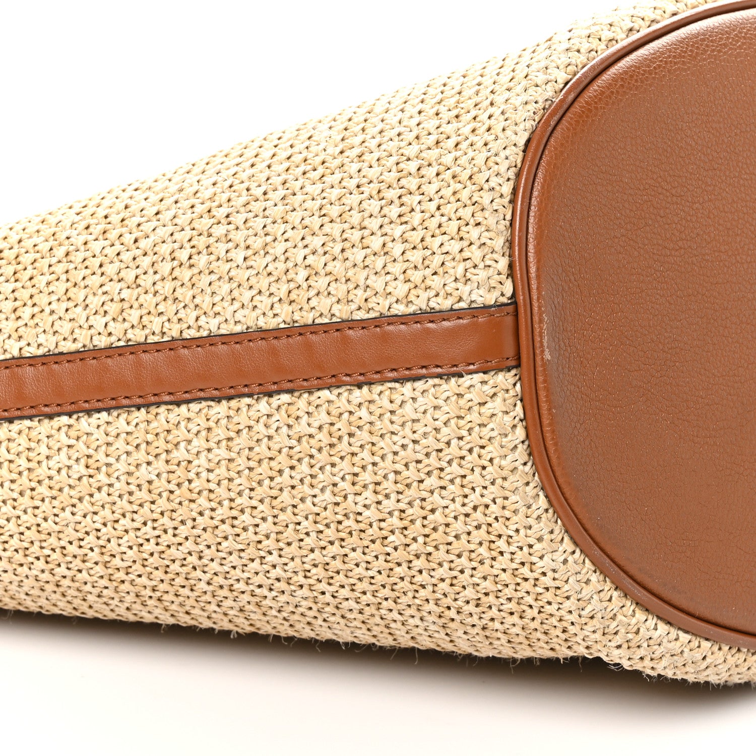 Louis Vuitton Raffia Saint Jacques Tote Caramel 8 of 10