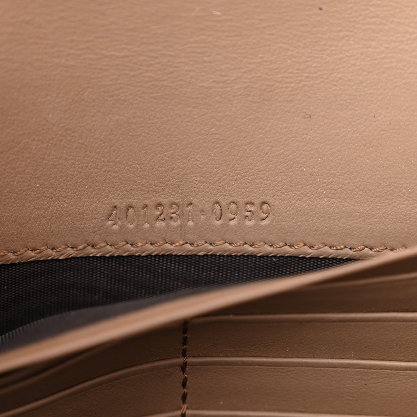 GG Supreme Monogram Mini Dionysus Chain Wallet Beige Taupe