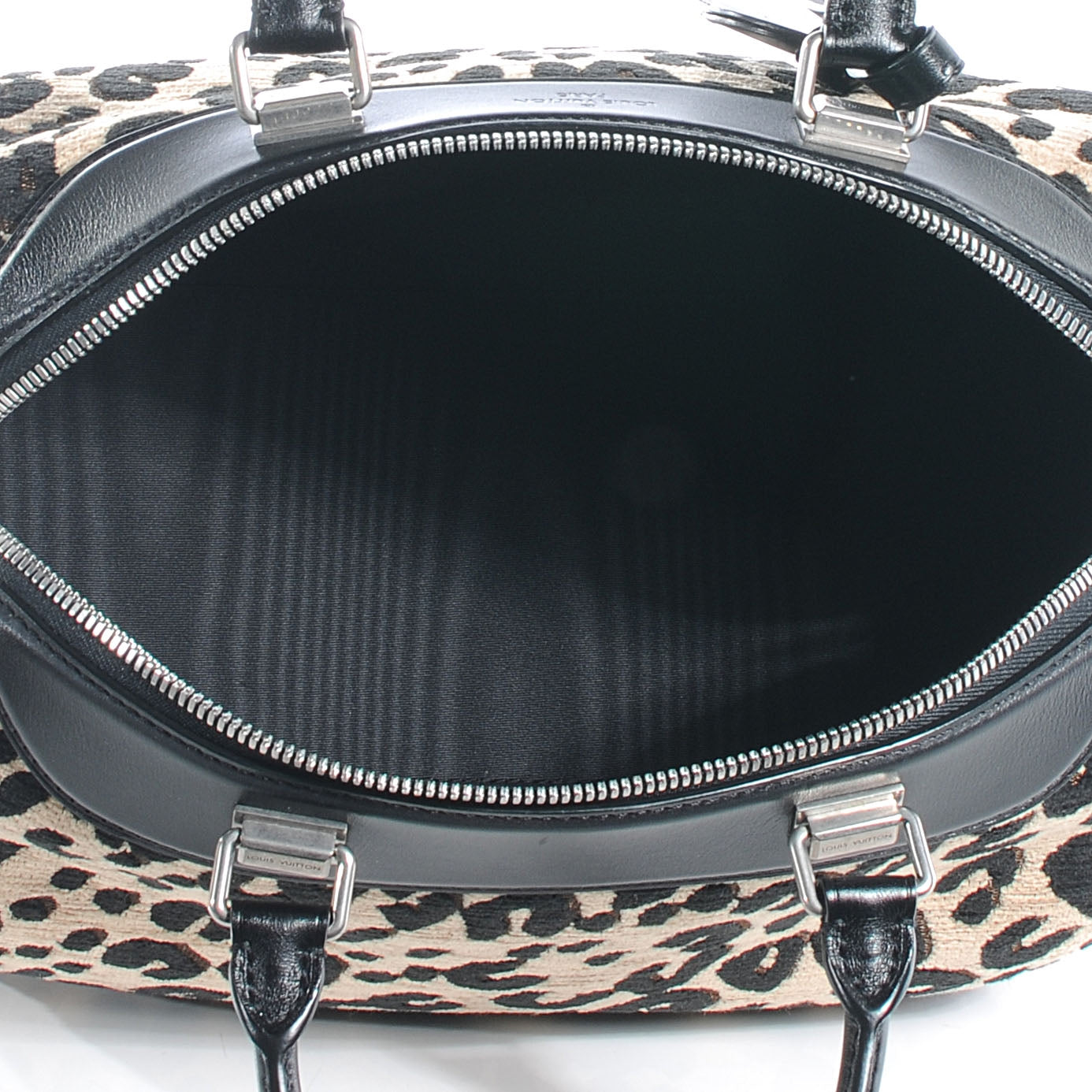 Jacquard Velvet Leopard Print Stephen Sprouse Speedy