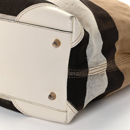 Burberry Canvas Mega Check Medium Maidstone White 8 of 14
