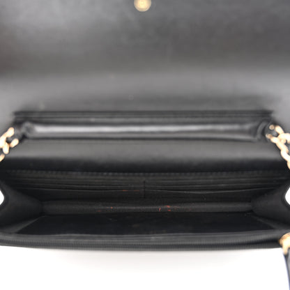 Chanel Lambskin Quilted CC Wallet On Chain WOC Black 5 of 13