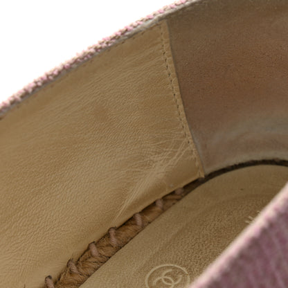 Chanel Toile Sequin CC Espadrilles 38 Pink Dark Pink 8 of 10