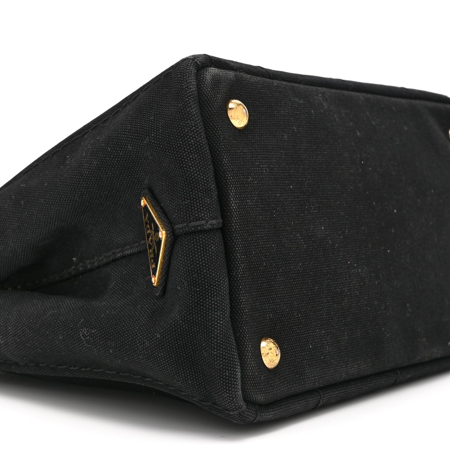 Prada Canapa Small Logo Tote Black Talco 10 of 15