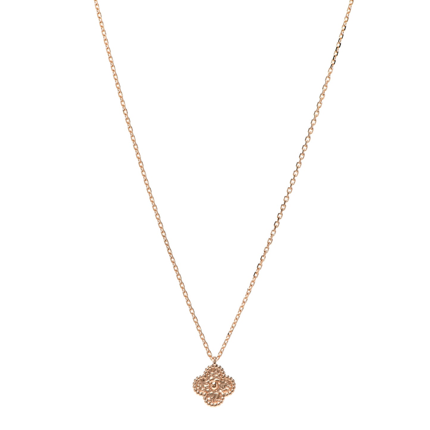 18K Rose Gold Sweet Alhambra Pendant Necklace