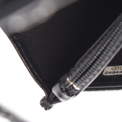 Chanel Lambskin Quilted Boy Wallet On Chain WOC So Black 8 of 12