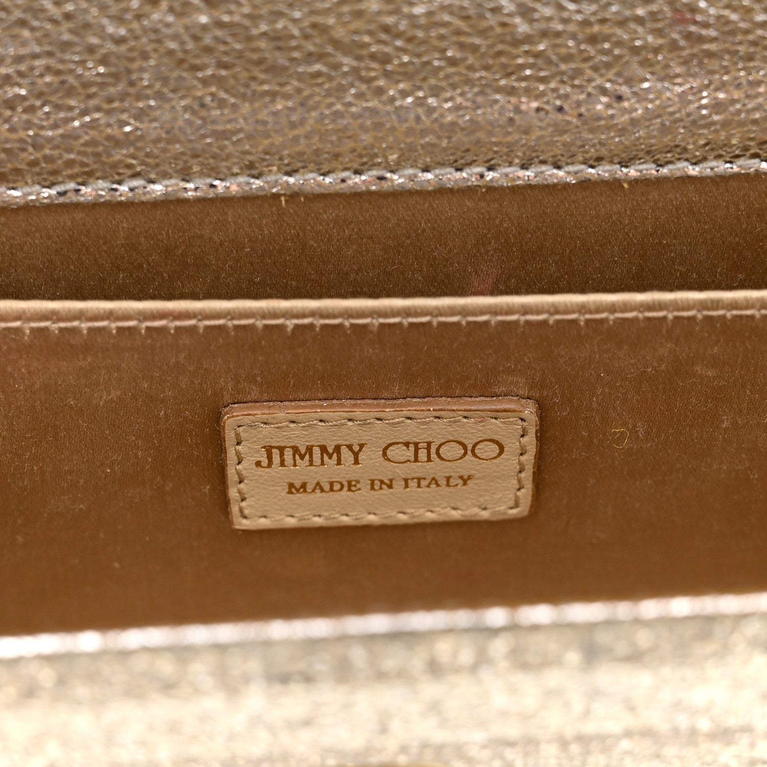 Jimmy Choo Acrylic Glitter Sweetie Clutch Champagne 6 of 16