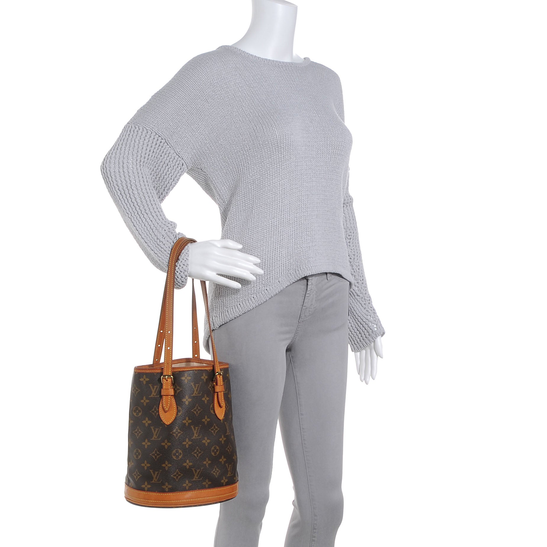 Louis Vuitton Monogram Petit Bucket 23 2 of 9