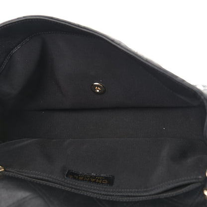 Chanel Lambskin Quilted Pearl Studded Flap Black 5 of 9