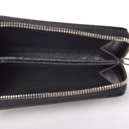 Louis Vuitton Taiga Zippy Coin Purse Vertical Black 5 of 6