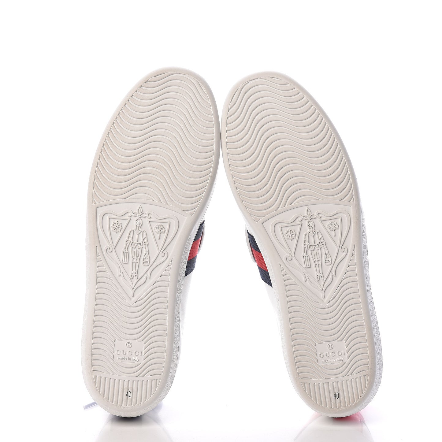 Calfskin Ayers Web Dagger Embroidered Womens Ace Sneakers 40 White
