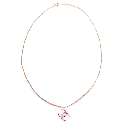 Chanel Translucent Resin Crystal CC Necklace Multicolor 3 of 5